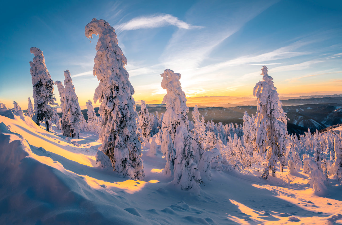 Morning on Lysá mountain